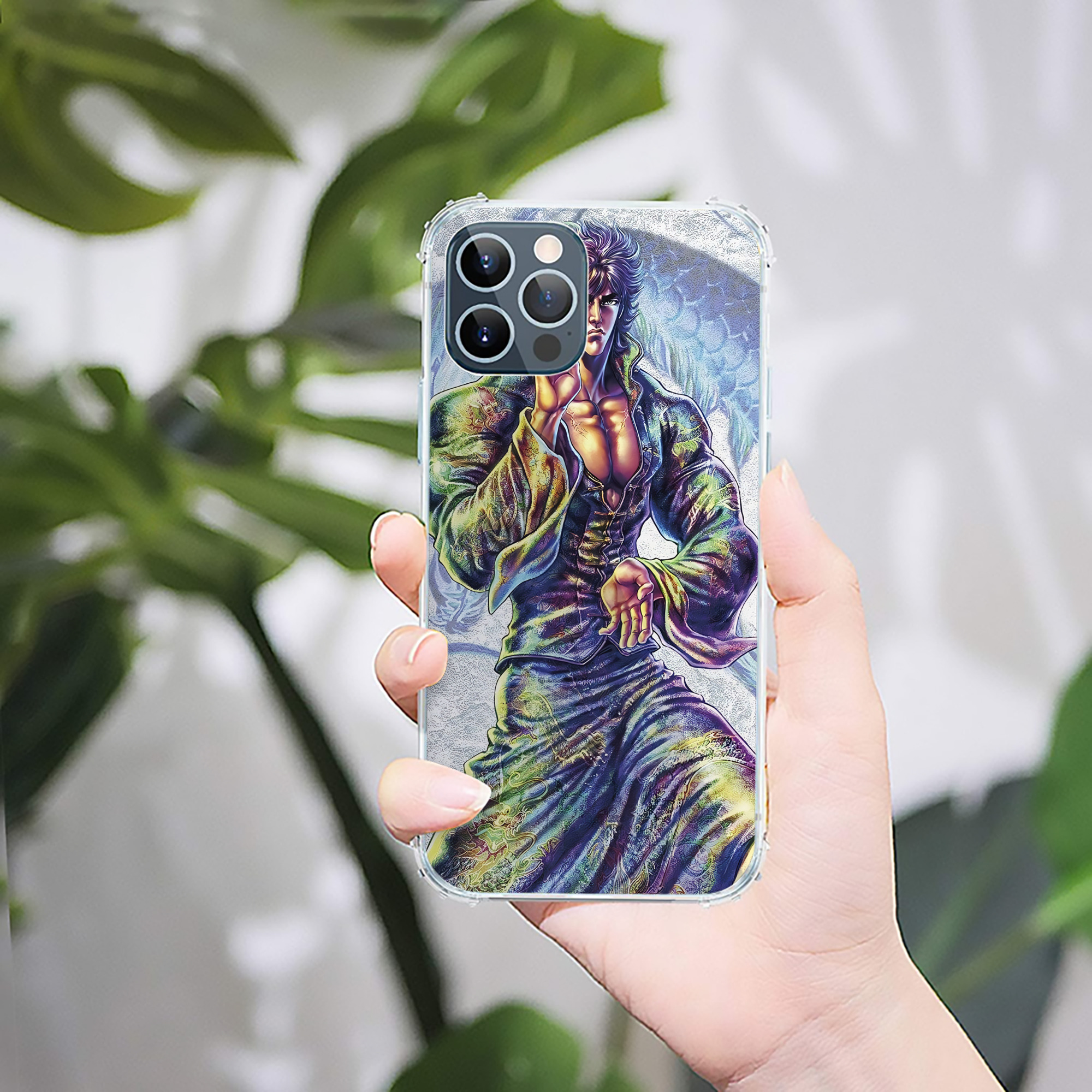 （画像用） 北斗の拳 Fist of the North Star 【iPhone 12シリーズ対応】透明スマホケース（クリアソフトケース）